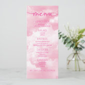 Das Bridge ist auf der "Cloud Nine Brautparty Food Menükarte (Stehend Vorderseite)