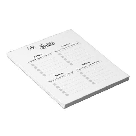 Das Bridge Notepad Notizblock (angewinkelt)