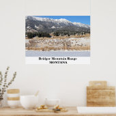 Das Bridger-Gebirge in Montana Poster (Küche)