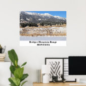 Das Bridger-Gebirge in Montana Poster (Heimbüro)