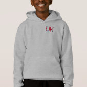 Das britische Britische Flaggentypografie-Elegant Hoodie (Vorderseite)