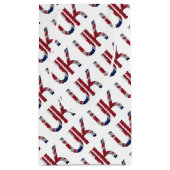 Das britische Britische Flaggentypografie-Elegant Kleine Geschenktüte (Rückseite)