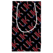 Das britische Britische Flaggentypografie-Elegant Kleine Geschenktüte (Vorderseite)