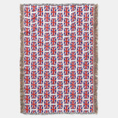 Das britische Flagge-Muster wirft Decke (Vorderseite Vertikal)