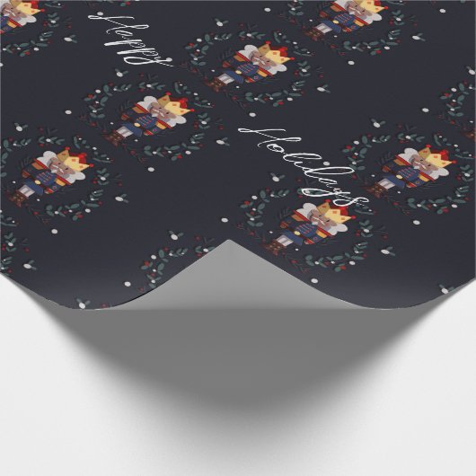 Das britische Nutcracker Wrapping Paper Geschenkpapier (Ecke)