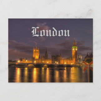 Das britische Parlament in London Postcard Postkarte