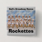 Das Broadway-Tanz Rockettes des Verkaufs Button (Vorderseite)