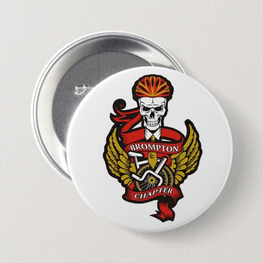 Das Brompton Kapitel-Button-Abzeichen (faltendes Button (Vorne & Hinten)