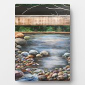 Das Brook Original handgemalte Kunstlandschaft Fotoplatte (Vorderseite)