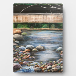 Das Brook Original handgemalte Kunstlandschaft Fotoplatte