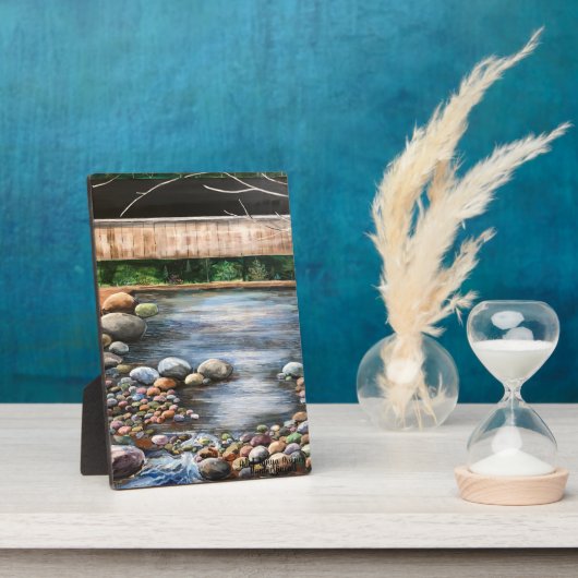 Das Brook Original handgemalte Kunstlandschaft Fotoplatte (Seite)