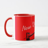 Das Brooklyn Bridge New York Design Tasse (Links)