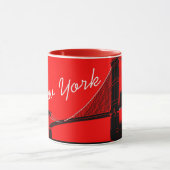 Das Brooklyn Bridge New York Design Tasse (Zentrum)