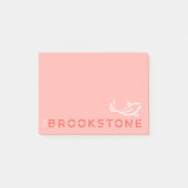 Das Brookstone-Logo Notepad Post-it Klebezettel (Vorderseite)