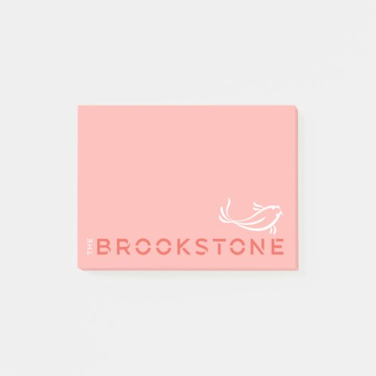 Das Brookstone-Logo Notepad Post-it Klebezettel (Vorderseite)