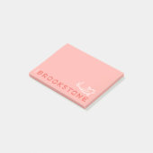 Das Brookstone-Logo Notepad Post-it Klebezettel (angewinkelt)