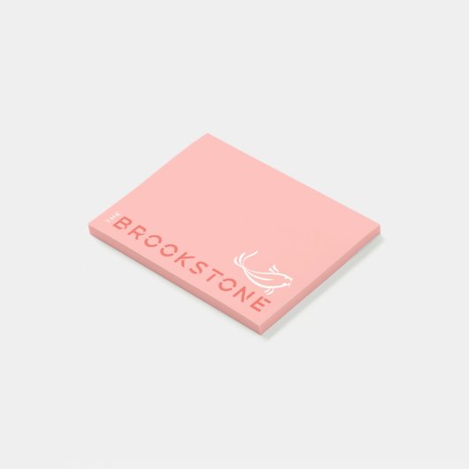 Das Brookstone-Logo Notepad Post-it Klebezettel (angewinkelt)