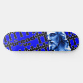 Das Brot des Lebens Blau mit Jesus Skateboard (Horizontal)