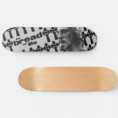 Das Brot des Lebens grau mit Jesus Skateboard (Horizontal)