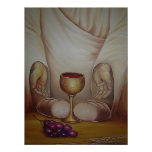 Das Brot des Lebens: Heilige Eucharistie Poster (Vorderseite)