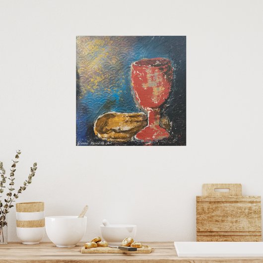 Das Brot und der Wein Poster (Küche)