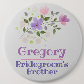 Das Brother Button-Abzeichen des Bridegrooms Button (Vorderseite)