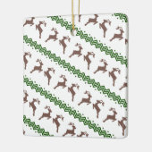 DAS BROWN REINDEER PATTER KERAMIKORNAMENT (Links)