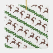 DAS BROWN REINDEER PATTER KERAMIKORNAMENT (Rückseite)