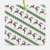 DAS BROWN REINDEER PATTER KERAMIKORNAMENT (Vorderseite)