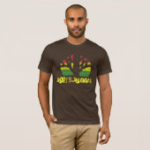 Das Brown-T-Shirt der Wurzel-Reggae-Männer T-Shirt (Vorne ganz)