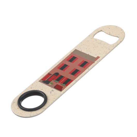 Das Brownstone Flaschenöffner (Vorderseite Schrägansicht)