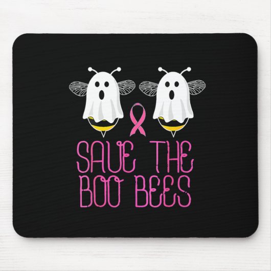 Das Brustkrebs-Halloween der Boobienen Mousepad (Vorne)