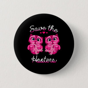 Das Brustkrebsbewusstsein Rettete die Hooters Button