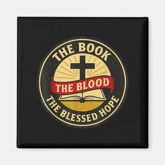 Das Buch, Blut Und Gesegnete Hoffnung, Kjv Magnet (Vorne)