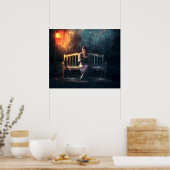 Das Buch der Frau im Regen Poster (Küche)