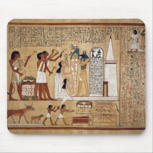 Das Buch der Toten, in dem Anubis dargestellt wird Mousepad