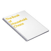 Das Buch des Chaos-Notebooks im Haushalt (Rechte Seite)