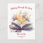Das Buch durchblättern Postkarte (Vorderseite)