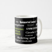 Das Buch ist ehrlich! Annoying Funny Accountant Kaffeetasse (VorderseiteRechts)