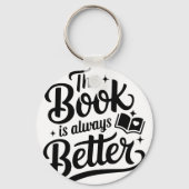 das Buch ist immer besser Schlüsselanhänger (Rückseite)