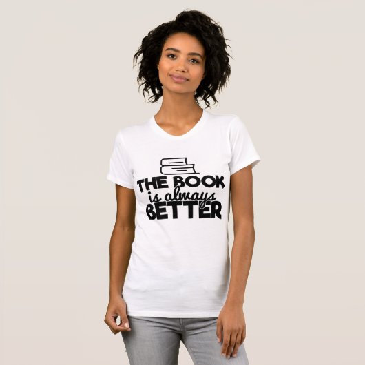 Das Buch ist immer ein besseres Bookworm Reader Sp T-Shirt (Vorne ganz)