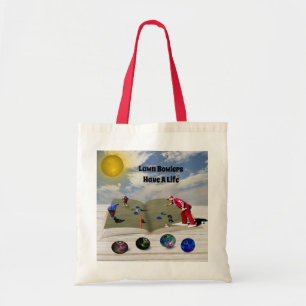 Das Buch Rasen Bowls Popout Art, Budget Tote Bag Tragetasche