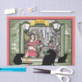 Das Buch steht ohne Flamme Seidenpapier (Handwerk)