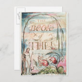 Das Buch Thel; Titelseite, 1789 Postkarte (Vorne/Hinten)