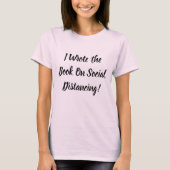 Das Buch über soziale Distanz geschrieben T-Shirt (Vorderseite)