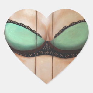 Das Buch von BH Herz-Aufkleber