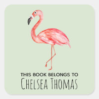 Das Buch von Girl gehört dem tropischen Flamingo-N