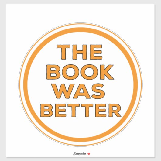 Das Buch war besser Aufkleber (Blatt)