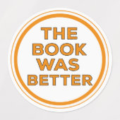 Das Buch war besser Etiketten (Design 2)