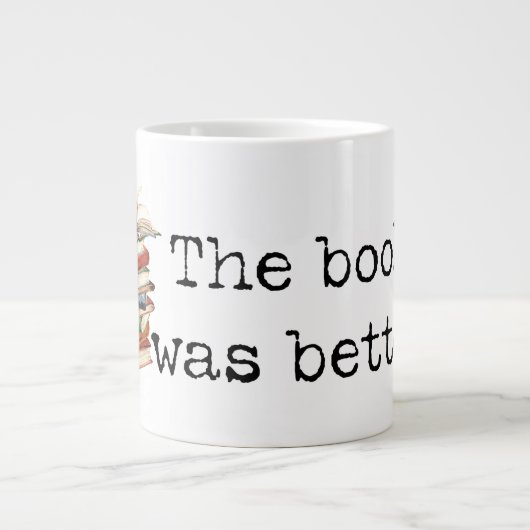 Das Buch war besser lesend Tasse (Vorderseite)